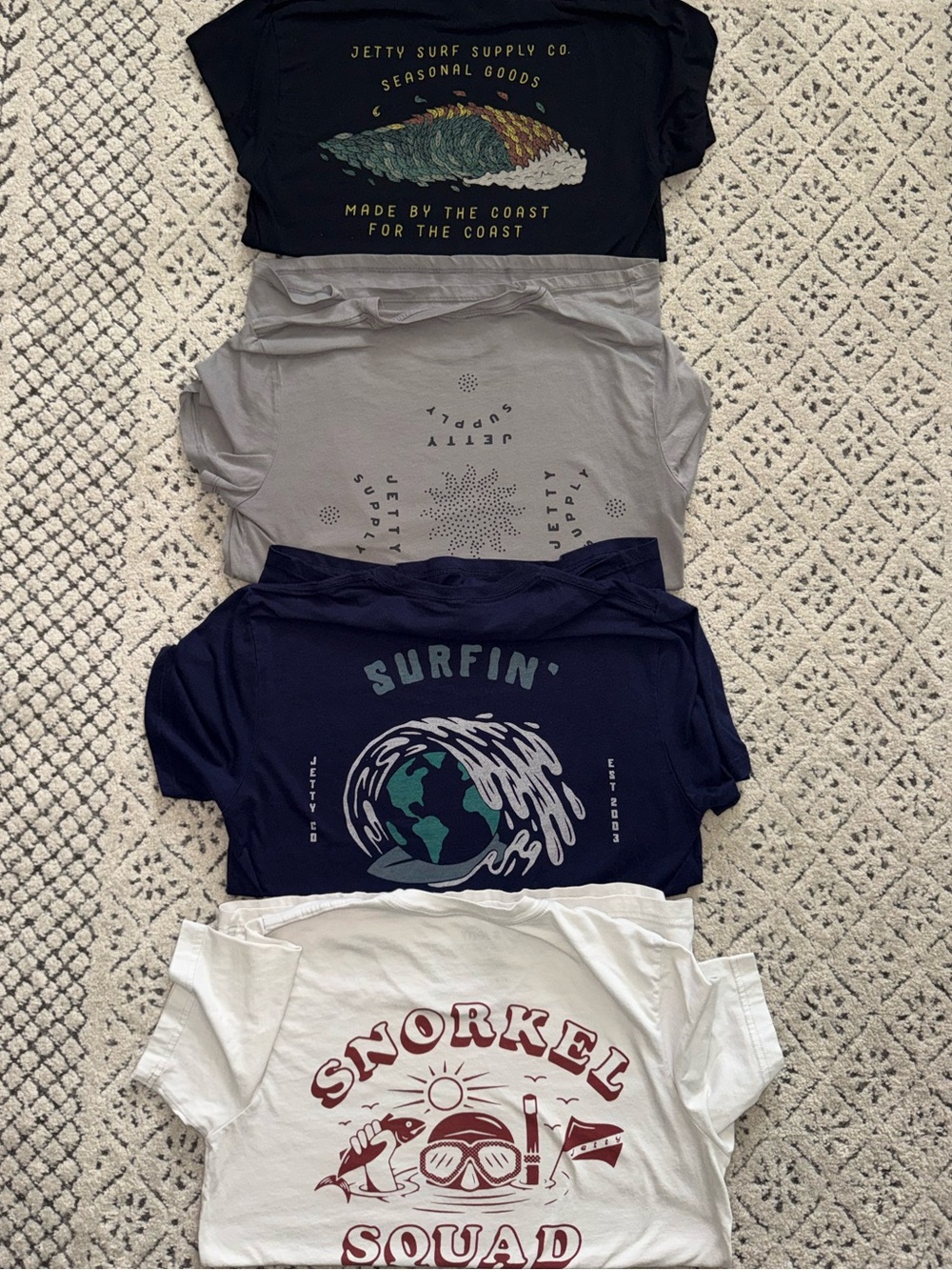 Mens Lot of Jetty Graphic Tees Size Medium Surfer